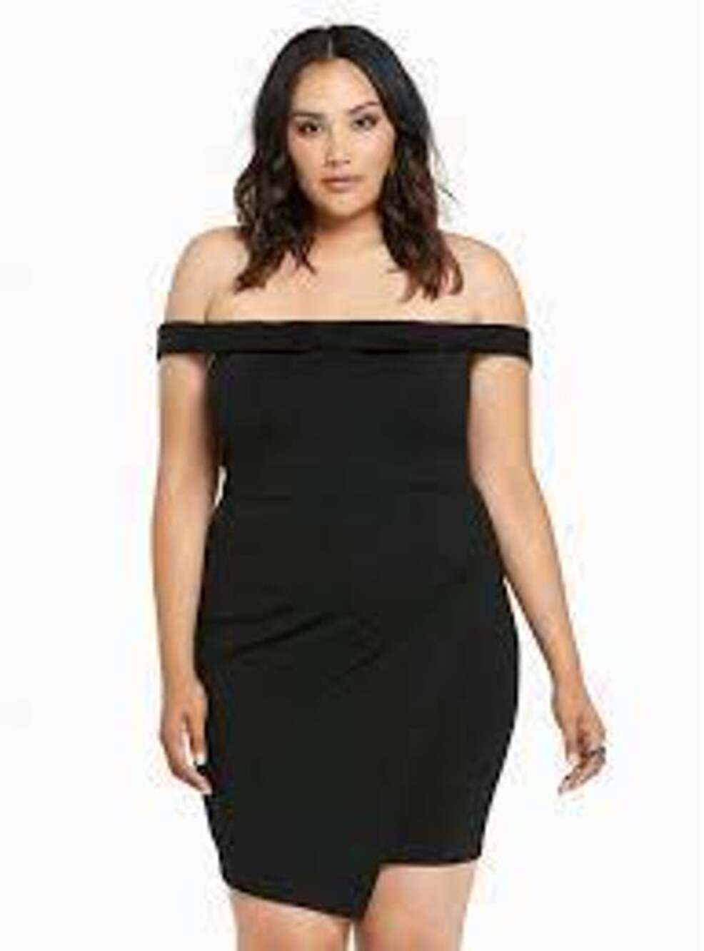 NEW Torrid Black Bodycon Off the Should Dress Size 28 New with Tag